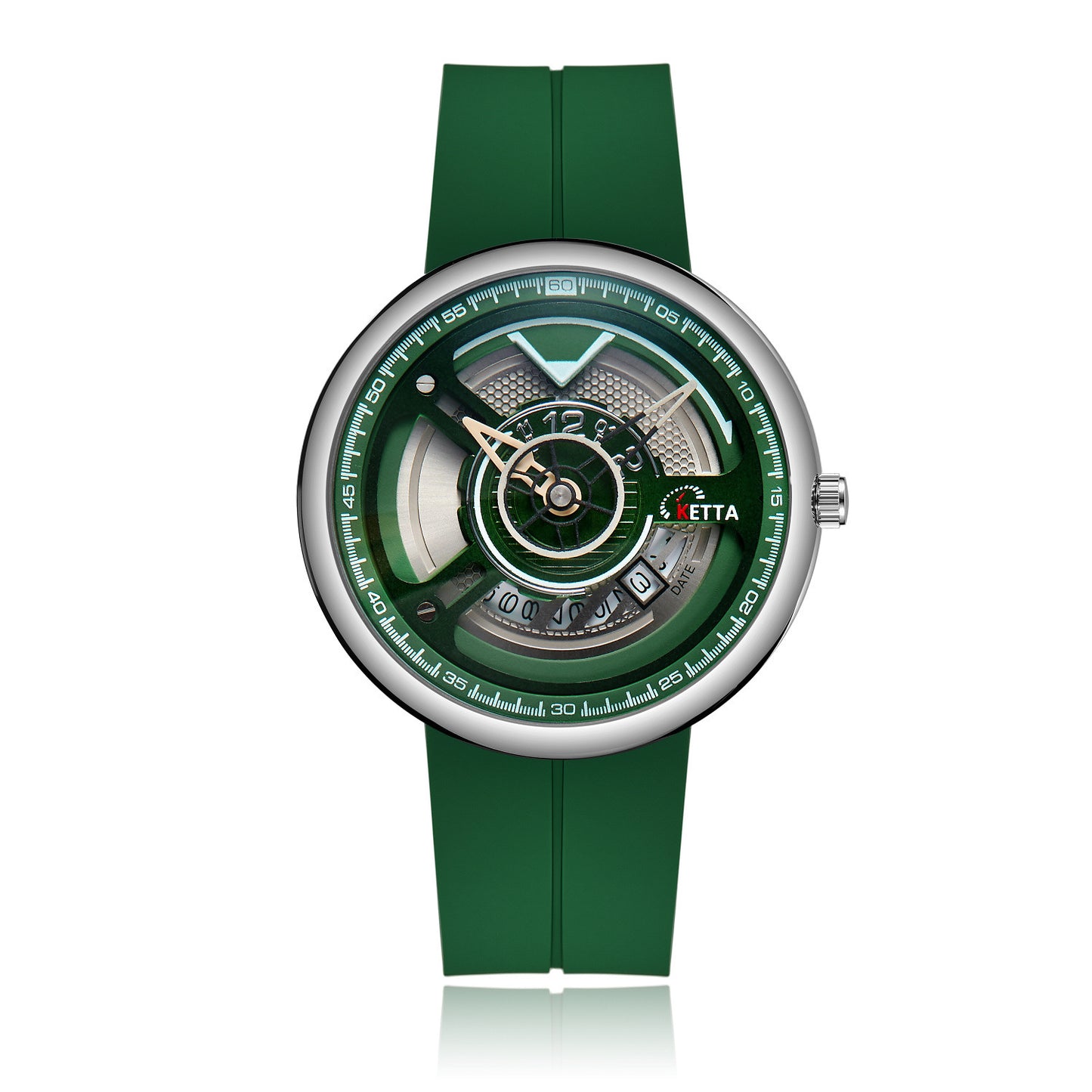 Etta Vision – Blue Silicone Mechanical Watch