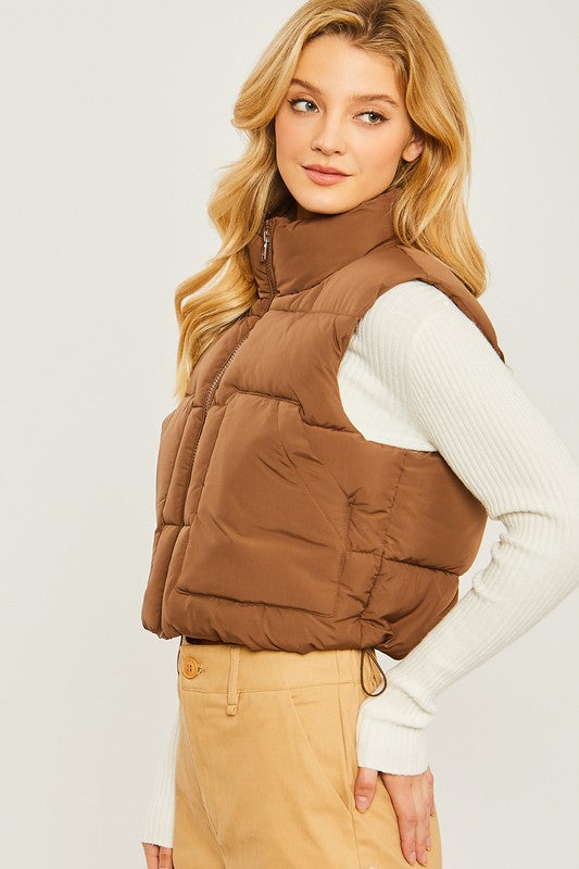 Classic Puffer Vest With Pockets