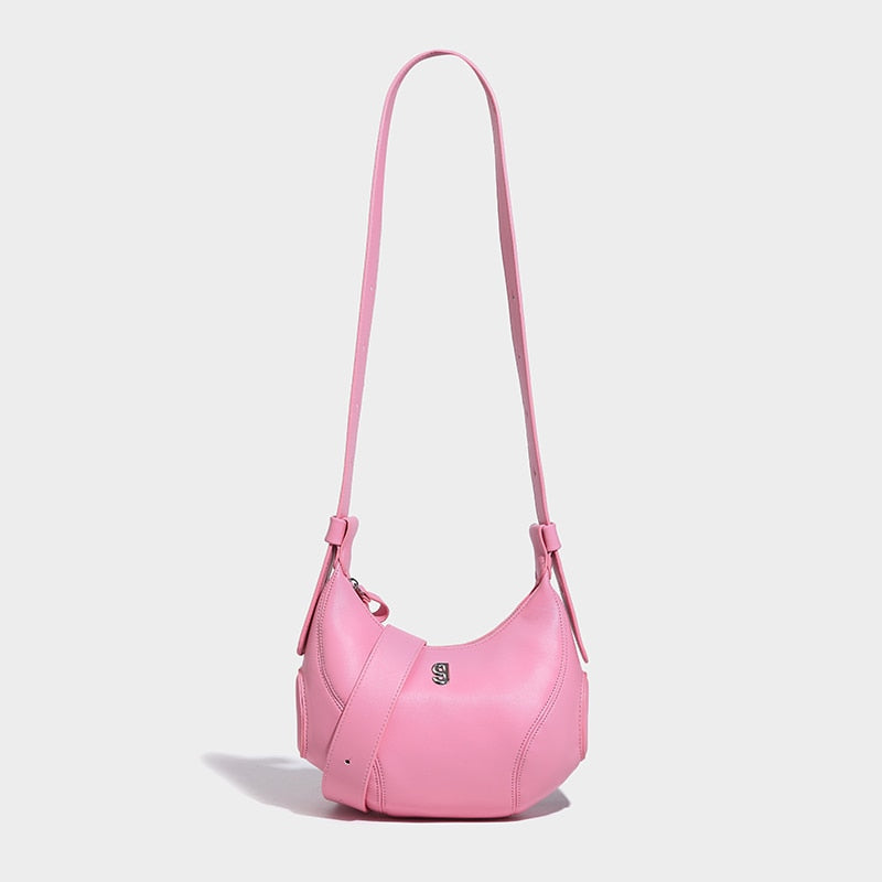 Pink Lady Hobo Half Moon Bag