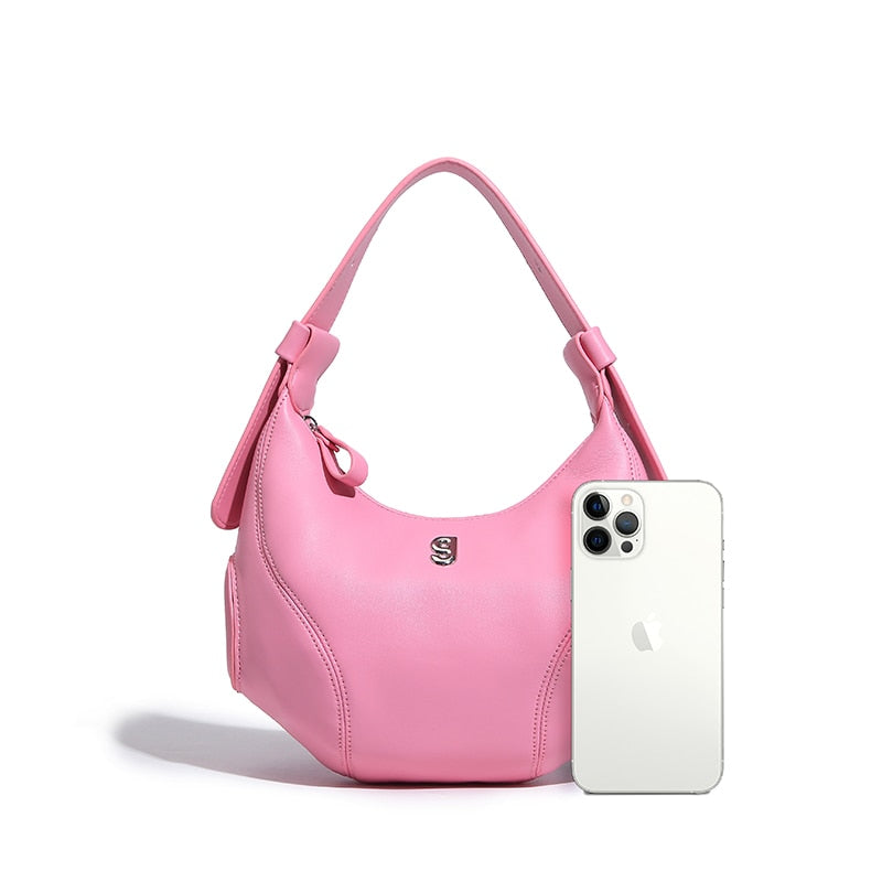 Pink Lady Hobo Half Moon Bag