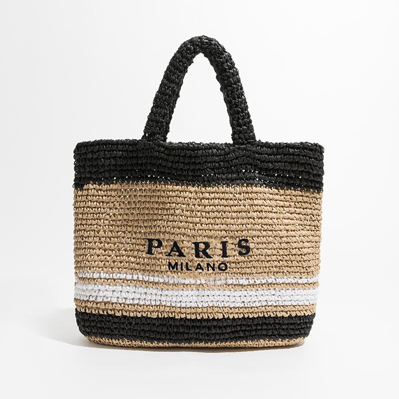 Luxury Woven Straw Tote Bag