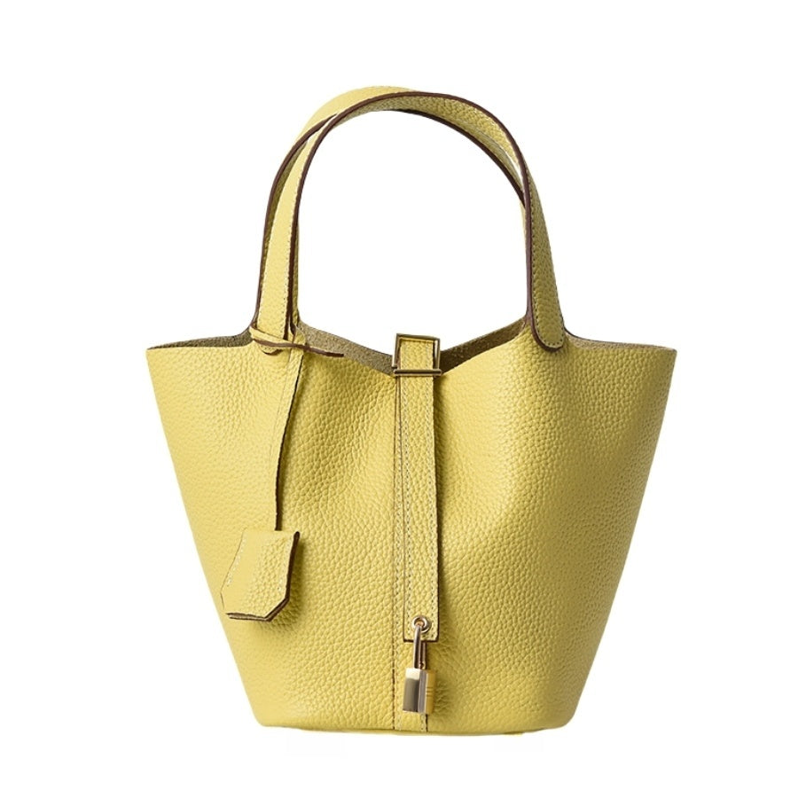 LuxeBucket – Leather Mini Bucket Bag