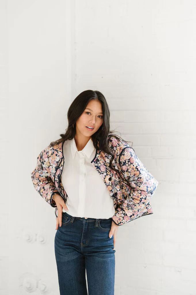 Women's Casual Printed Baggy Jacket