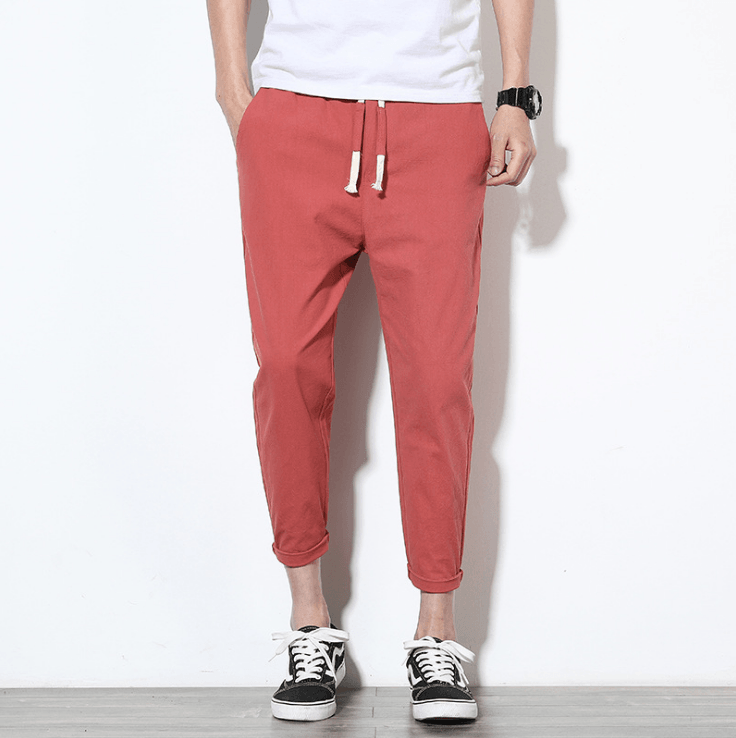 Cotton Slim Fit Trousers - Eccentric You