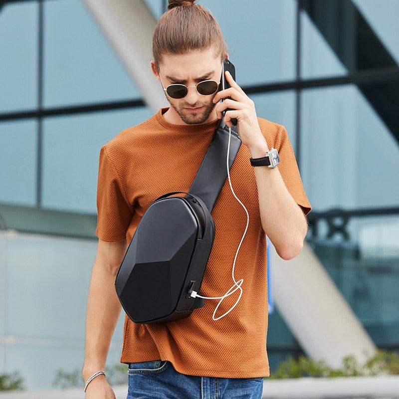 Glaze Shell USB Charging Crossbody Bag - Eccentric You
