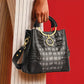 Crocodile Pattern Satchel Bucket Bag