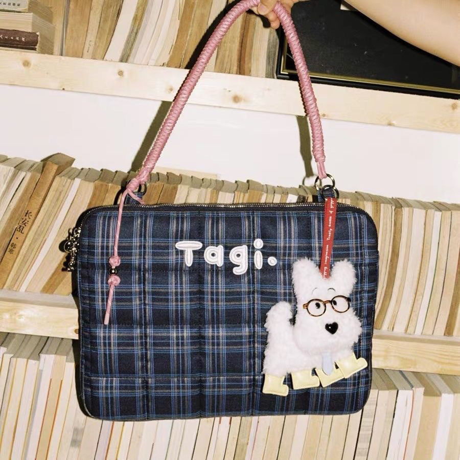 PlaidCharm – Oxford Laptop Tote