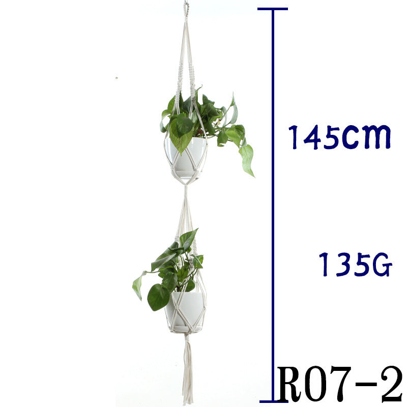 BohoNest – Macramé Cotton Plant Hanger