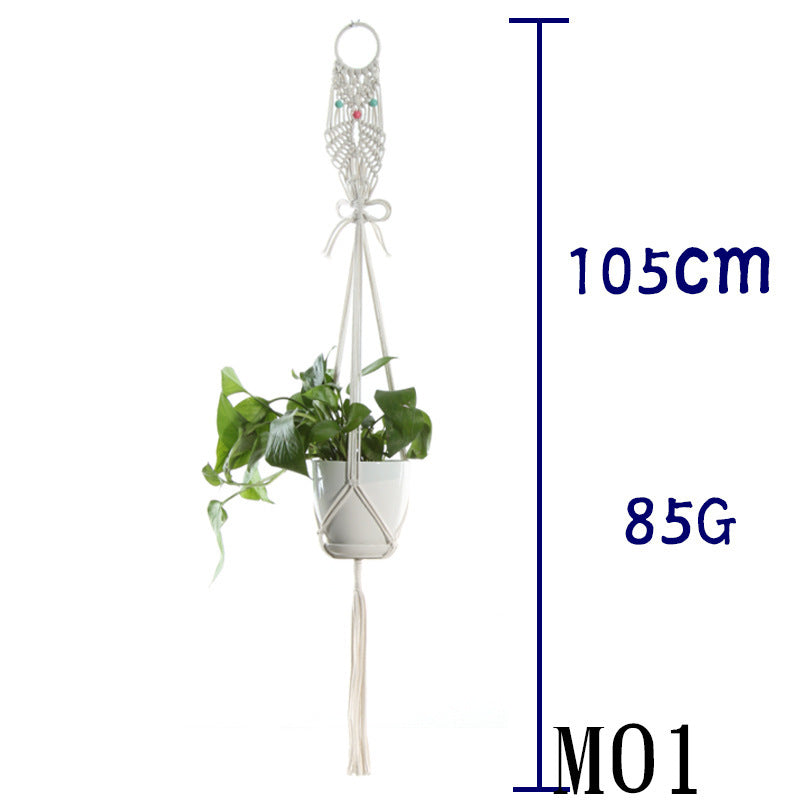 BohoNest – Macramé Cotton Plant Hanger