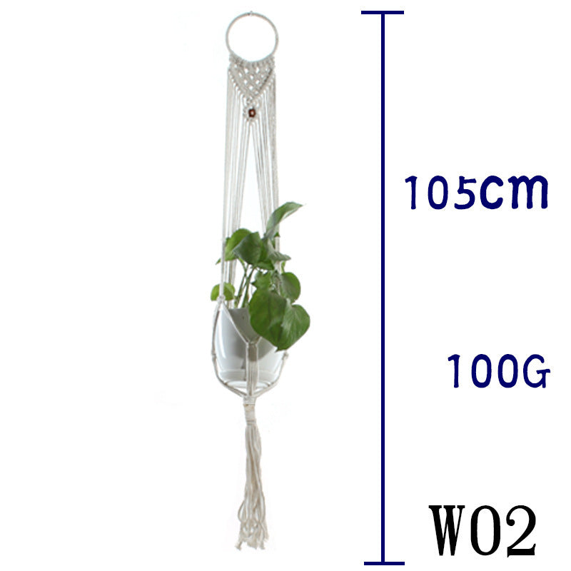 BohoNest – Macramé Cotton Plant Hanger
