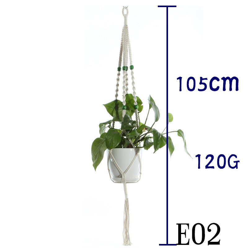 BohoNest – Macramé Cotton Plant Hanger