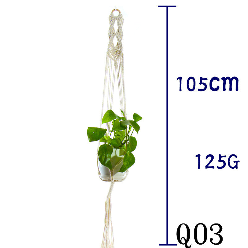 BohoNest – Macramé Cotton Plant Hanger