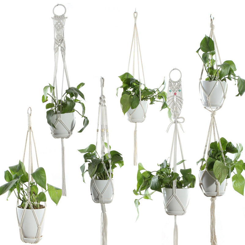 BohoNest – Macramé Cotton Plant Hanger