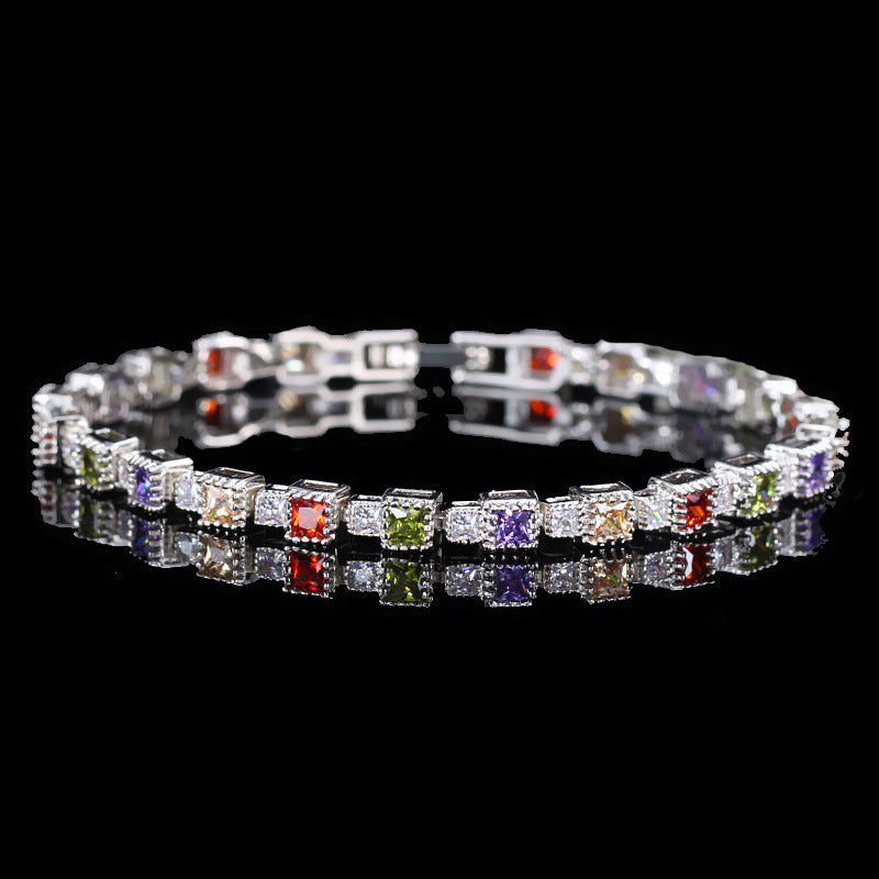 Perfect Princess Cut Multi ColorBracelets