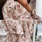 Floral Print Casual Long Sleeve Dress