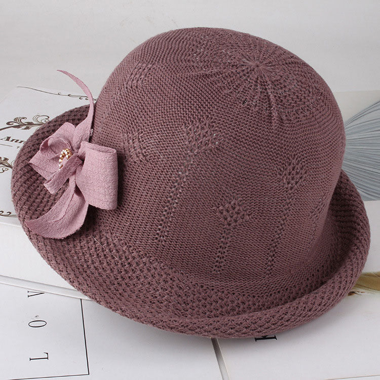 Flower Knitted Women's Hats