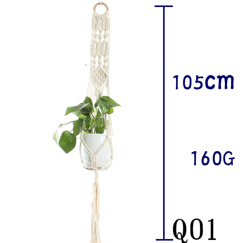 BohoNest – Macramé Cotton Plant Hanger