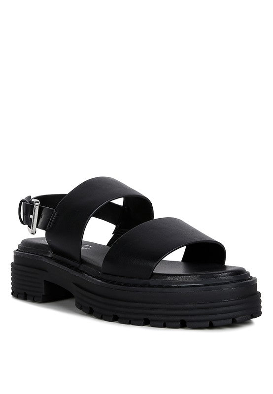 Chunky Platforms Buckle Sandals