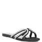 Dimante Strap Flat Sandals