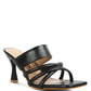 Criss Cross Strap Spool Heel Sandals