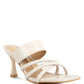 Criss Cross Strap Spool Heel Sandals