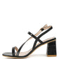 Elise Croc Texture Block Heel Sandals