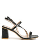 Elise Croc Texture Block Heel Sandals