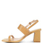 Elasticated Gussets Block Heel Sandals