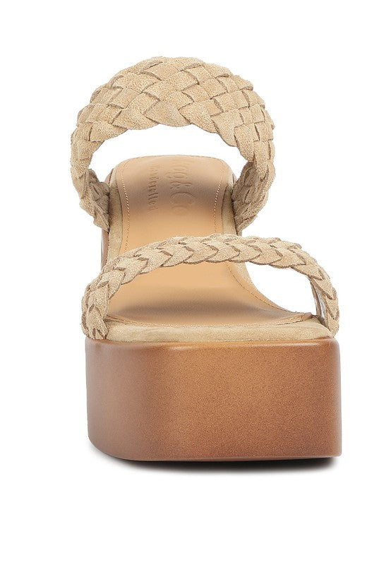 Meraki Braided Detail Chunky Sandals