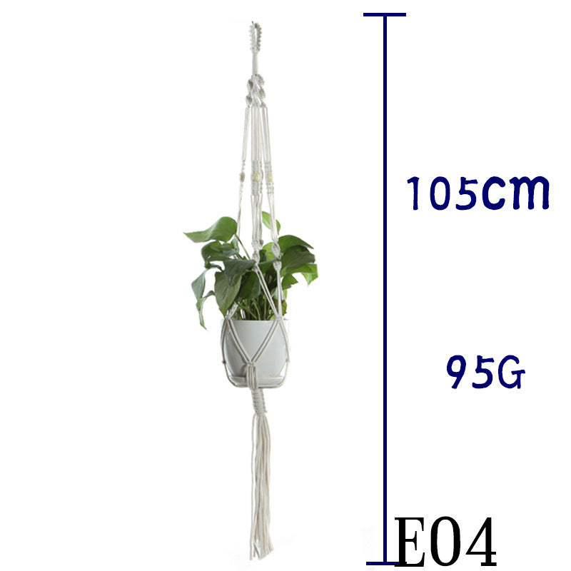 BohoNest – Macramé Cotton Plant Hanger