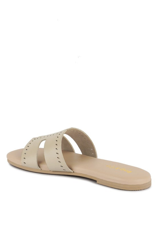 Cut Out Slip On Sandals