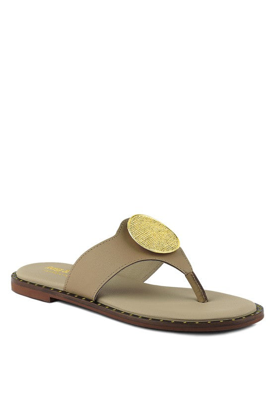 Embellished Slip-On Sandals