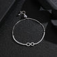 Zirconia Infinity Charm Bracelet