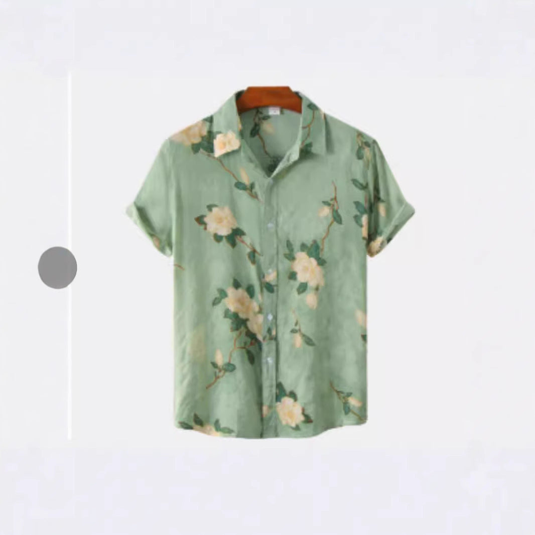 Hawaiian Printing Short Sleeve Shirt