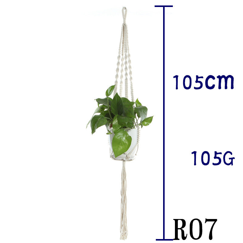 BohoNest – Macramé Cotton Plant Hanger