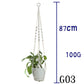 BohoNest – Macramé Cotton Plant Hanger