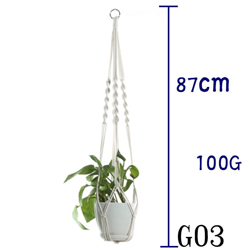 BohoNest – Macramé Cotton Plant Hanger