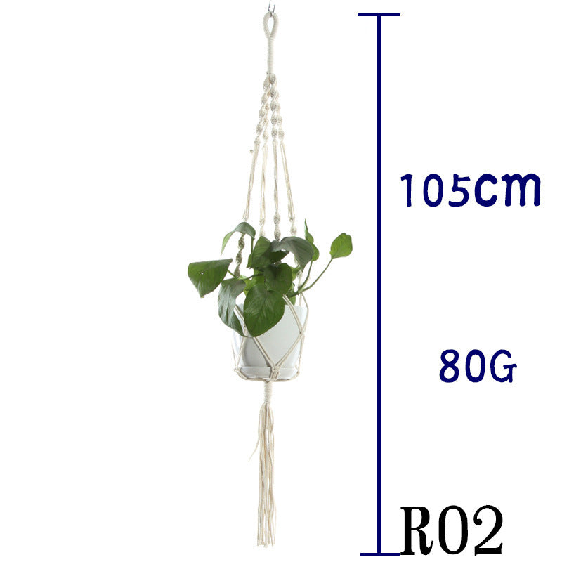 BohoNest – Macramé Cotton Plant Hanger