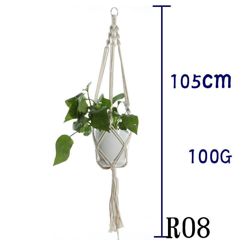 BohoNest – Macramé Cotton Plant Hanger