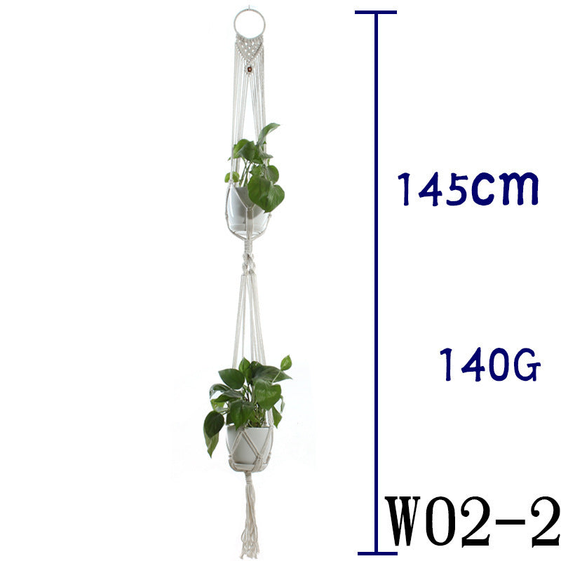 BohoNest – Macramé Cotton Plant Hanger