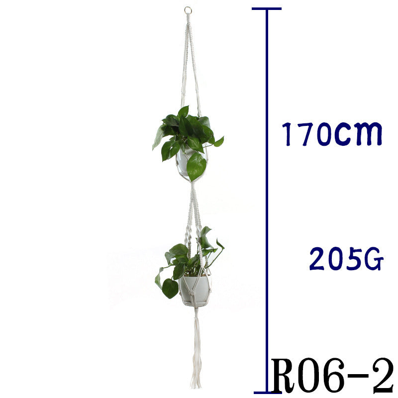 BohoNest – Macramé Cotton Plant Hanger