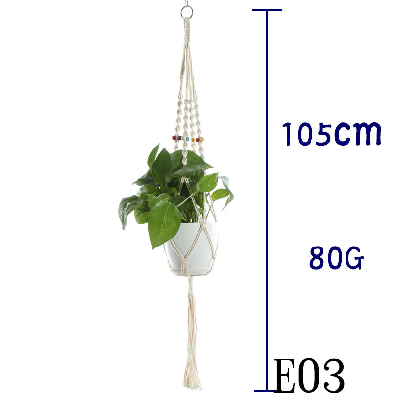 BohoNest – Macramé Cotton Plant Hanger