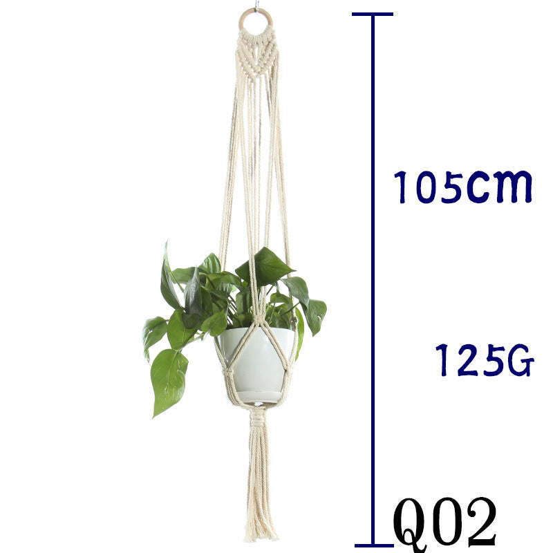 BohoNest – Macramé Cotton Plant Hanger
