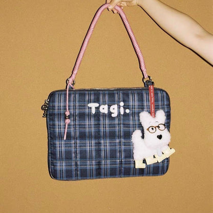 PlaidCharm – Oxford Laptop Tote