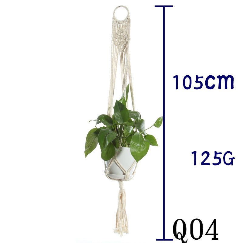BohoNest – Macramé Cotton Plant Hanger