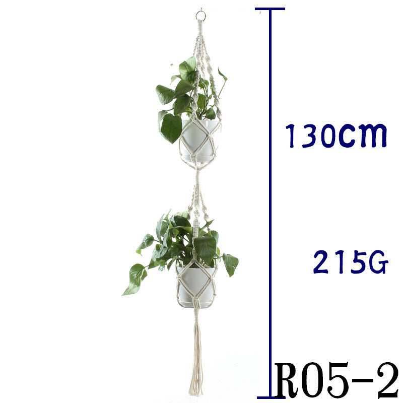 BohoNest – Macramé Cotton Plant Hanger