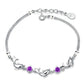 Women Silver Crystal Dolphin Bracelets