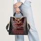 Crocodile Pattern Satchel Bucket Bag