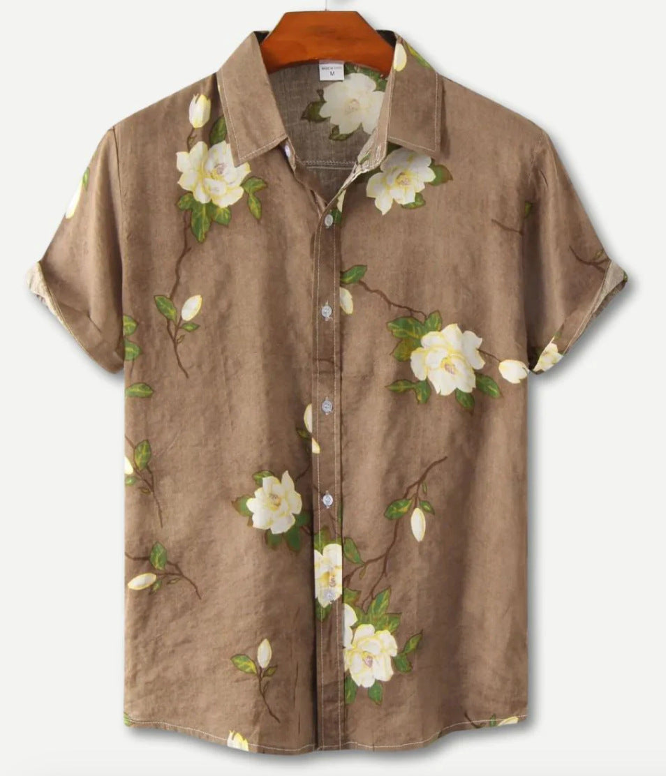 Hawaiian Printing Short Sleeve Shirt