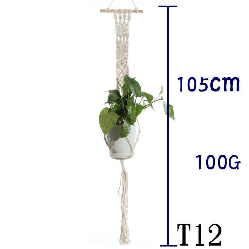 BohoNest – Macramé Cotton Plant Hanger